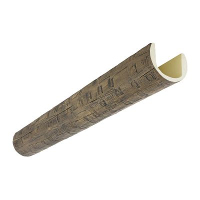 Round faux log beam profile