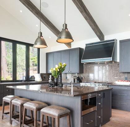 Faux Log Beams